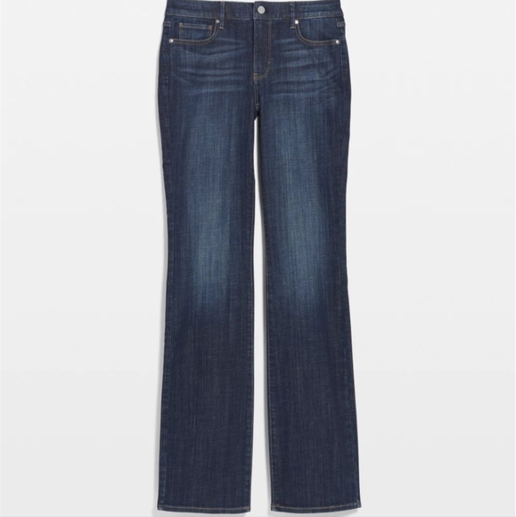 White House Black Market WHBM Boot Cut Flare Jeans 6 28 - Picture 2 of 4